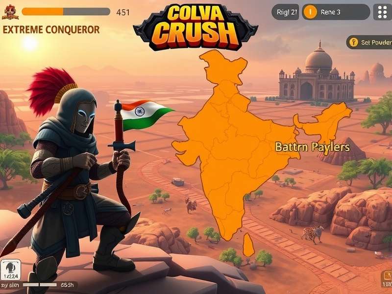 Colva Crush Extreme Conqueror player distribution map across India